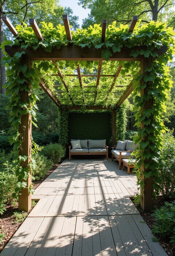 carbon capturing pergola sanctuary