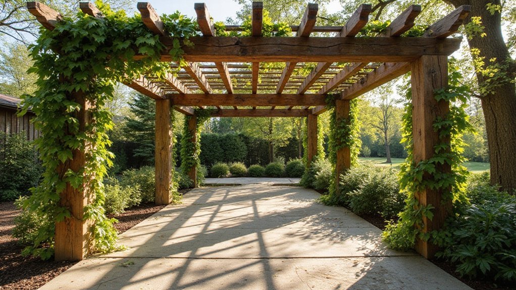 eco friendly wooden sustainable pergolas