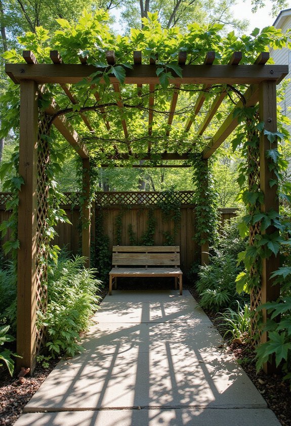leafy pergola nature sanctuary