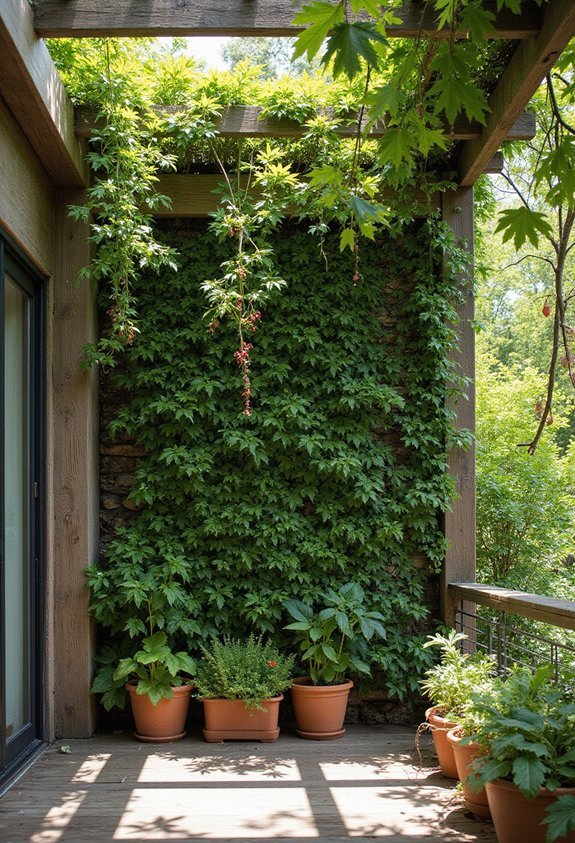 living green wall natural cooling