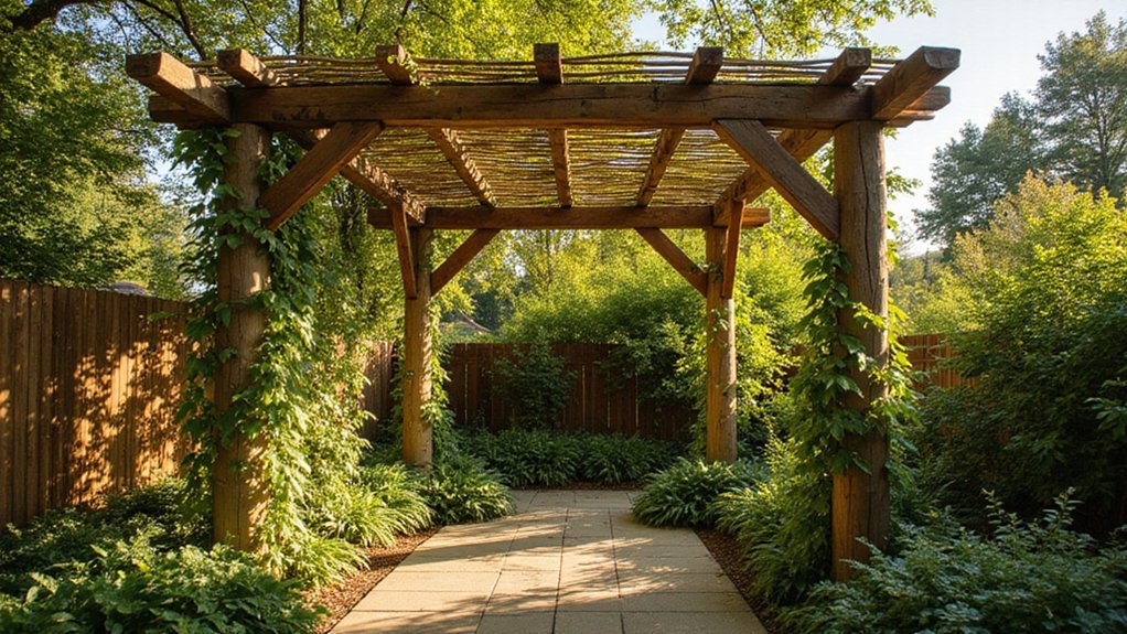 sustainable backyard pergola designs