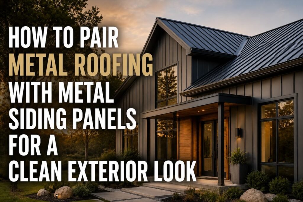How to Pair Metal Roofing With Metal Siding Panels for a Clean Exterior Look